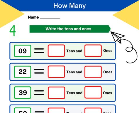 Writing Numbers Worksheet, Class 3 Maths, Class 4 Maths, Class 1 Maths, Count And Write, Numbers Worksheet, Worksheets For Grade 3, Maths Worksheets, 1 Worksheet