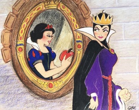 Evil Disney Princesses, Beatrice Blue, Ivan Cruz, Snow White Queen, Disney Female Characters, Snow White Evil Queen, Elephant Wallpaper, Snow White Seven Dwarfs, Evil Disney