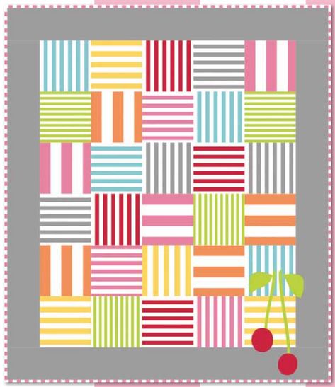 Riley Blake Designs Stripes Roundup! – Riley Blake Designs Riley Blake Quilt Patterns, Summer Stripes Outfit, Riley Blake Quilt, Rainbow Tile, Baby Quilt Tutorials, Tiled Quilt, Flag Quilt, Nautical Pillows, Striped Quilt