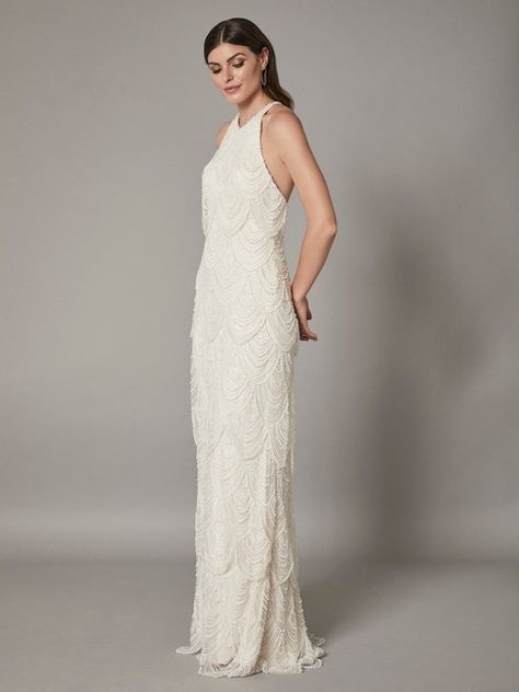 Catherine Deane for BHLDN Ivory Beaded Niki Vintage Wedding Dress Listed By Adina's Bridal - Tradesy Catherine Deane Wedding Dress, Gatsby Wedding Dress, Friday Wedding, Catherine Deane, Beaded Wedding Dress, Wedding Dress Ideas, Gatsby Wedding, Ball Gown Skirt, Beaded Wedding