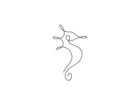 Single line Seahorse designed by Rogie. Connect with them on Dribbble; the global community for designers and creative professionals. Seahorse Tattoo, Seahorse Art, Muster Tattoos, Single Line Drawing, Geniale Tattoos, Minimalist Drawing, Line Art Tattoos, Single Line, Fine Line Tattoos