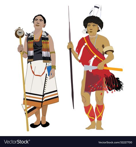 Angami Naga Traditional Dress, Naga Tribe, Png Images, India, Art Drawings, Drawings, Art