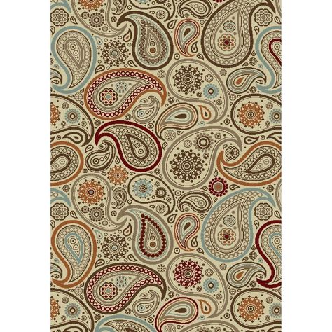 Chester Paisley Ivory 3 ft. 3 in. x 4 ft. 7 in. Area Rug Den Room, Paisley Rug, Carpet Stains, Transitional Area Rugs, Geometric Area Rug, Rectangular Rugs, Art Patterns, Pattern Texture, Ivory Rug