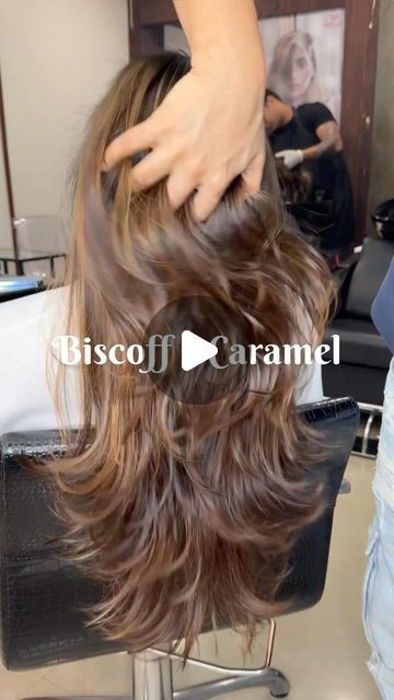 Placid Salon ( 2009 ) on Instagram: "Biscoff Brown Global with Caramel Highlights Is The Delicious New Trend You Need To Get On Board With 🤎✨  There’s so much more to Biscoff hair than the classic dark/light browns. We love this Golden Brown Hair Color that is a warm shade and looks amazing on people with warm/golden or peachy skin tone and hazel or brown eyes. You can also add some muted golden highlights along with this shade for a sun-kissed look.  Call 9619355123 for appointments and details on our May 24 Offers 🤩 . . . #Placid #PlacidSalon #SafeSalon #Mumbai_Diaries #BalayageExpert #Foilyage #FoilHighlights #WarmBalayage #BalayageGoals #Balayagist #SalonInMumbai #MumbaiSalon #Blondhair #Brownhaircolour #Indianhaircolour #haircolour #biscoff #biscoffhaircolour #mumbaisalon" Biscoff Hair Colour, Global Hair Color With Highlights, Global With Highlights Hair Color, Highlights For Brown Skin Tone, How To Highlight Your Hair At Home, Global Highlights, Golden Brown Highlights, Global Hair Color, Light Browns