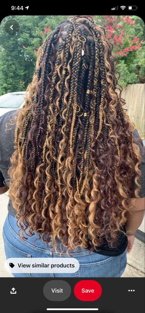 Orange Peekaboo, Peekaboo Hair, Goddess Braids Hairstyles, Faux Locs Hairstyles, African Hair Braiding Styles, Box Braids Hairstyles For Black Women, Braids Hairstyles Pictures, Box Braids Styling, Braids With Curls