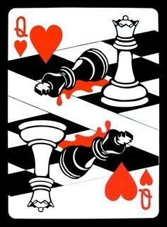 Unique Playing Cards, Playing Card Art, Hearts Playing Cards, Playing Cards Art, Play Cards, The Queen Of Hearts, Playing Cards Design, Art Carte, Playing Card Deck