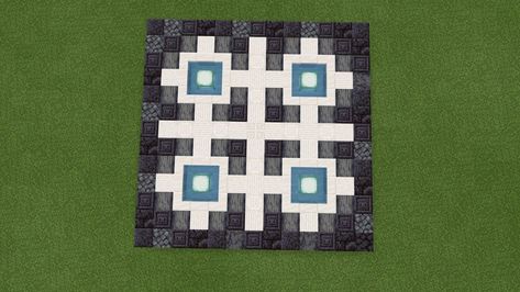 Quartz Floor Minecraft, Minecraft Basalt Floor, Minecraft Basalt Builds, Minecraft Quartz Floor Designs, Minecraft Quartz Design, Blackstone Build Minecraft, Minecraft Blackstone Build, Minecraft Shapes, Minecraft Quartz Build