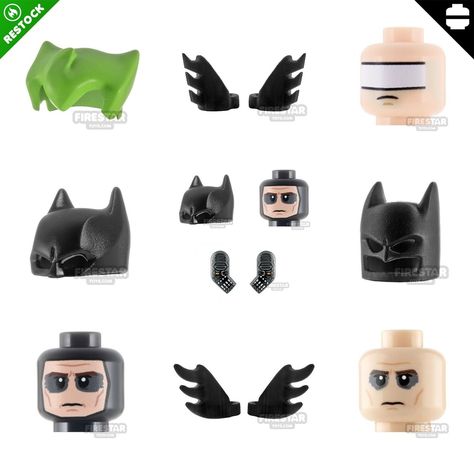 Upgrade your Vigilante minifigures with the restock of the FireStar & @inputbrick custom printed and 3D printed parts - Pick up a new cowl, hair, head or vambrace pair and take your Crusaders to the next level 🦇♻️ Save with the 'Vengeance Vigilante Upgrade Pack' and get a new cowl, head and pair of arms for a discounted price! 🛠️ Restocked in limited quantities at firestartoys.com 🔥⭐️ #lego #afol #tfol #kfol #firestartoys #legobatman #batman #thebatman #inputbrick Custom Lego, Lego Batman, Lego Minifigures, Lego Ninjago, Crusades, Mini Figures, 3d Printed, Next Level, Custom Print