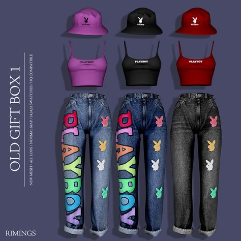 [RIMINGS] OLD GIFT BOX 1 🎁 | RIMINGS on Patreon Cc Clothing, Sims 4 Black Hair, Sims 4 Challenges, Matching Outfits Best Friend, Sims 4 Cas Mods, Sims 4 Cc Shoes, Free Sims 4, Sims 4 Body Mods, Sims 4 Game Mods