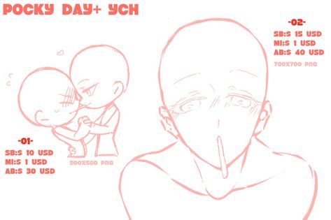 Ych Auction, Pocky Day, Pocky Game, Poses Manga, Rough Sketches, Body Sketches, Body Reference Drawing, Anime Base, Poses References