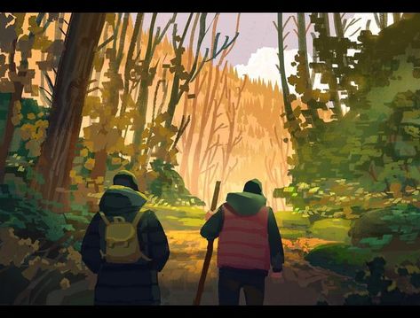 Milica Mastelica on Instagram: "I’ve been to a hike in the forest🍀🍃 everything was so beautiful and calming💫 I took hundreds of photos to have as reference for the future:) I’m well rested and prepared to come back to work!😊 #environmentdesign #conceptart #illustration #digitalart #art #environment #environmentart #animation #digitalpainting #animationartist #visualdevelopment #drawing #digitalillustration #conceptartist #visdev #animationart #sketch #characterdesign #photoshop #design #land Hike Drawings, Hiking Reference, Hiking Illustration, Art Environment, Well Rested, Visual Development, Environment Design, Photoshop Design, Back To Work