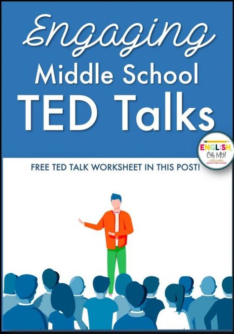 Ted Talks For Kids, Middle School Counselor, Middle School Ela Classroom, Middle School Libraries, Middle School Counseling, Middle School Activities, Leadership Activities, Middle School Lessons, 7th Grade Ela