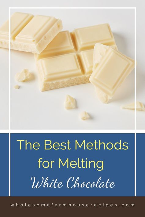 If you’re a dessert maker, chances are, you’ll need to know about melting white chocolate. It’s a delicious and versatile ingredient used in Cake Pops Chocolate, Farmhouse Recipes, Decorator Frosting, Oreo Balls, Melting White Chocolate, Re A, Chocolate Truffles, Baking Tips, Favorite Desserts