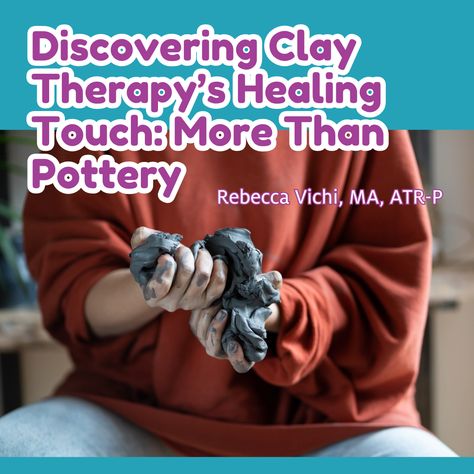 Learn more about clay therapy in this blog post by Rebecca Vichi, MA, ATR-P!

Read more of this blog post on our website https://bit.ly/44RErHP Clay Therapy Activities, Art Therapy Clay, Clay Art Therapy, Clay Therapy, Emotional Expression, Guided Imagery, Healing Touch, How To Make Clay, School Psychologist