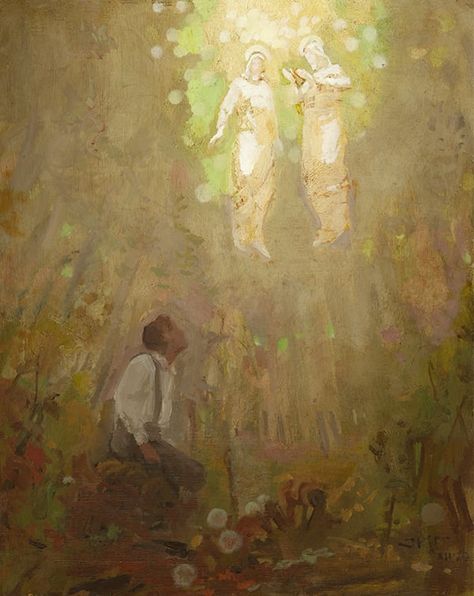 The First Vision Art, Mormon Paintings, Camp Painting, Christian Aesthetics, J Kirk Richards, Jesus Artwork, Church Pictures, Pictures Of Christ, Lds Art