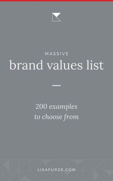 List of 200 examples of brand values to get you started | Lisa Furze Values List, Brand Values, Blogging Business, Create Logo, Diy Branding, Branding Tips, Blog Logo, Entrepreneur Tips, Blog Topics