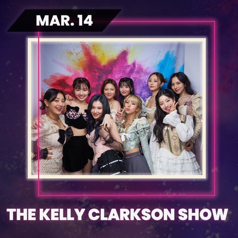 ♥ 트와이스 twice ot9 twitter update on @jypetwice #twice #트와이스 #nayeon #jeongyeon #momo #sana #jihyo #mina #dahyun #chaeyoung #tzuyu #ot9twice || ONCE🌙 TWICE will be appearing on The Kelly Clarkson Show next Tuesday on 3/14🌄 Mark your calendars and get ready to be excited! 📌"READY TO BE" Pre-save & Pre-order TWICE.lnk.to/READYTOBE #TWICE  #트와이스  #READYTOBE  #SETMEFREE  #MOONLIGHTSUNRISE Kelly Clarkson Show, Fans Cafe, Set Me Free, Kelly Clarkson, Music Albums, Twitter Update, Reality Show, One In A Million, Pop Group