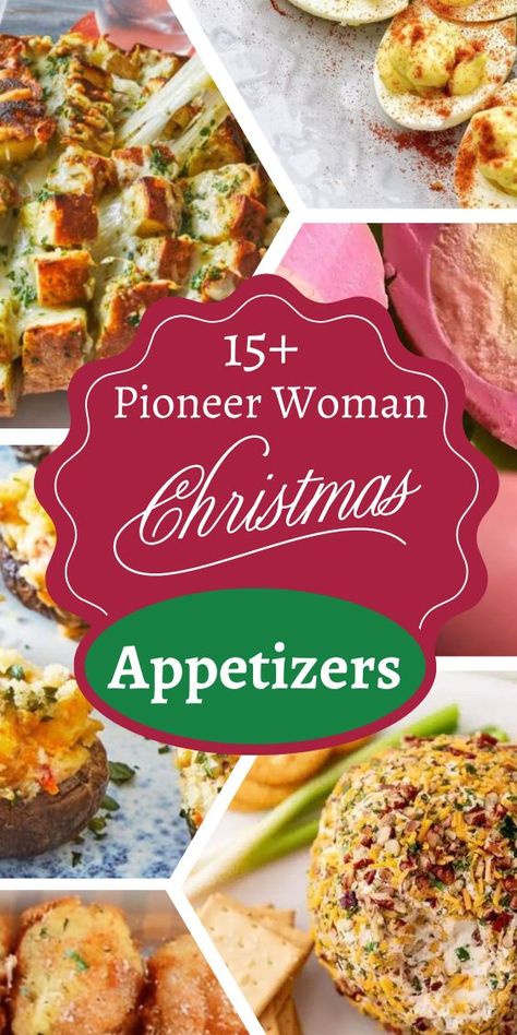 Pioneer Woman Potluck Recipes, Southern Christmas Food Ideas, Pretty Christmas Appetizers, Southern Christmas Appetizers, Pioneer Woman Holiday Recipes, Pioneer Woman Christmas Recipes, Pioneer Woman Recipes Appetizers, Pioneer Woman Appetizer, Pioneer Woman Appetizers