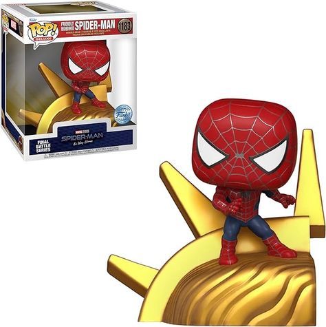 Amazon.com: Funko Pop! Deluxe Spider-Man No Way Home: Friendly Neighborhood Spider-Man Final Battle Series Build-A-Scene Vinyl Figure : Toys & Games Day List, Birthday Gif, Spider Verse, Vinyl Figures, Funko Pop, Blu Ray, Toys Games, Spiderman, The Neighbourhood