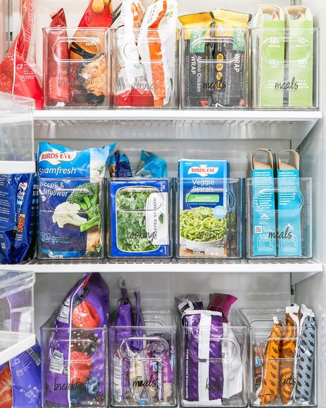 THE Freezer Organization Tips Freezer Storage Organization, Eat More Veggies, Pantry Fridge, Freezer Organization, More Veggies, Home Edit, House Organisation, Kitchen Fridges, Freezer Storage