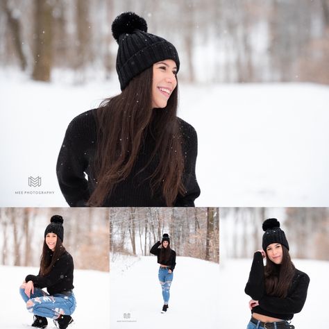 Beaver County, Pennsylvania senior session in the snow. Snowy Senior Pictures, Winter Senior Photography, Snowy Photoshoot, Pittsburgh Photography, Winter Senior Pictures, Sr Pictures, Winter Addition, Winter Shoot, Senior Posing