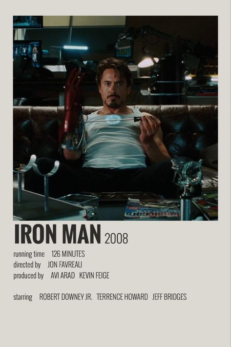 Iron Man Polaroid Poster, Iron Man Minimalist Poster, Avengers Polaroid Poster, Minimalist Polaroid Film Posters, Minimalist Film Posters, Ironman 1, Iron Man Movie Poster, 2024 Movies, All Marvel Movies