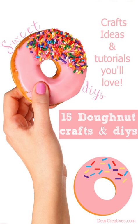 Looking for fun donut crafts and DIYs to make? This list of tutorials is super sweet and filled with fun crafts with doughnuts. #donutcrafts #donutparty #doughnuts #crafts #diycrafts #craftideas #donuts #fun #easy #cute #sweet Donut Crafts, Donut Craft, Donut Coloring Page, Doughnut Party, Diy Donut, Diy Fidget Toys, Make Craft, Diy Donuts, Donut Decorations