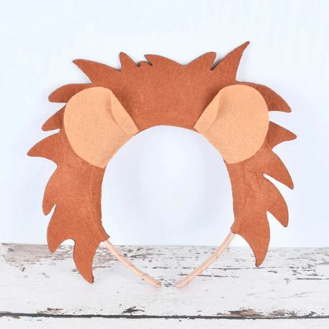 Lion Costume Headband for Kids Baby Birthday Party Hair Accessories Boys Lion Halloween Costume Headbands Hard Plastic Headwear _ - AliExpress Mobile Lion Ears Headband, Lion Costume Diy, Costume Headbands, The Wizard Of Oz Costumes, Diy Fantasia, Lion Halloween Costume, Lion Halloween, Lion Ears, Hair Bands Diy