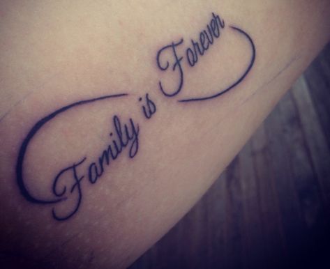 Love Family Tattoo Ideas, Forever Family Tattoo, Family Is Forever Tattoo, Family Forever Tattoo, Infinity Tattoo Family, Fishing Hook Tattoo, Family Quotes Tattoos, Hook Tattoos, Faith Hope Love Tattoo