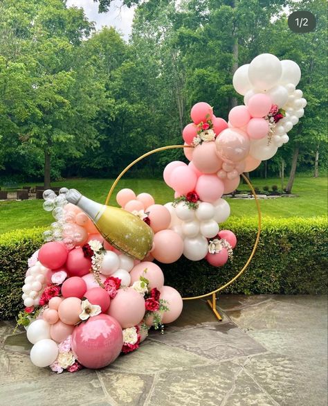 Petals And Prosecco Centerpieces, Petals And Prosecco Balloon Arch, Petals And Prosecco Decor, Petals And Prosecco Theme Decor, Peonies And Prosecco, Petals & Prosecco Bridal Shower Theme, Petals And Prosecco Theme, Pedals And Prosecco, Bridal Shower Pedals And Prosecco