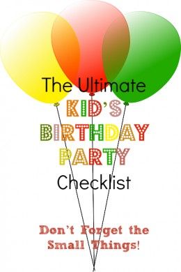 The Ultimate Kids Birthday Party Checklist Kids Birthday Party Checklist, Birthday Party Planning Checklist, Pocoyo Birthday, Birthday Party Checklist, Party Planning Checklist, Party Checklist, Birthday Party Planning, The Small Things, Birthday Planning