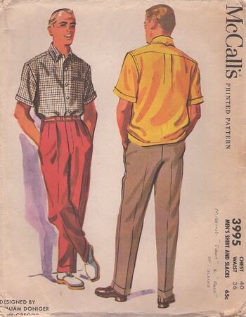 1950s Men, 1950s Mens Fashion, 1950s Patterns, 1950s Sewing Patterns, 1950s Mens, Mens Slacks, Smart Tiles, Slacks Pants, Slacks Trousers