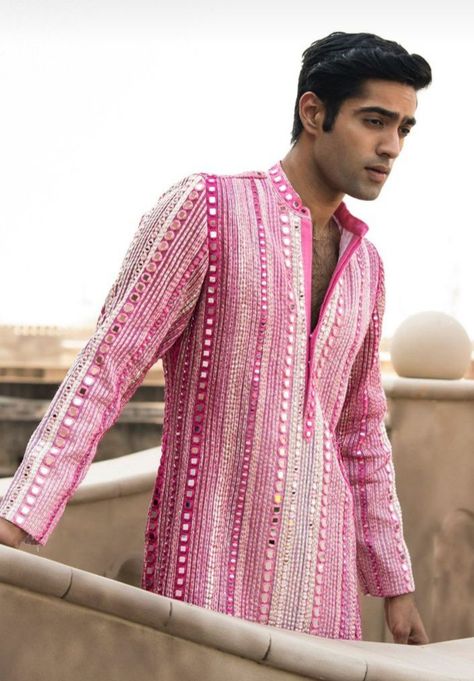 Dark Pink Kurta For Men, Kanku Pagla Outfit, Traditional Indian Mens Clothing, Marriage Suits, Marriage Clothes, Indian Wedding Clothes For Men, Sherwani For Men Wedding, Wedding Kurta For Men, Groom Dress Men