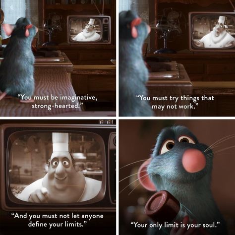 Ratatouille Quotes, Ratatouille Film, Ratatouille Movie, Pixar Quotes, Best Disney Quotes, Ratatouille Disney, Meaningful Poems, Perspective Quotes, Magic Quotes