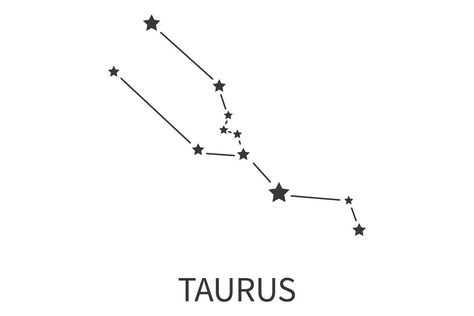 Zodiac Sign Star Constellation, Taurus Star Constellation, Star Constellation Tattoo, Tattoo Stars, Taurus Constellation Tattoo, Taurus Constellation, Taurus Zodiac Sign, Funny Embroidery, Constellation Tattoo