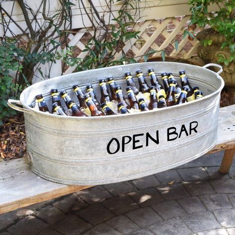 Deco Champetre, Vintage Tub, Beverage Tub, Boda Mexicana, Drink Station, Wedding Drink, Open Bar, Vintage Wine, Garden Parties