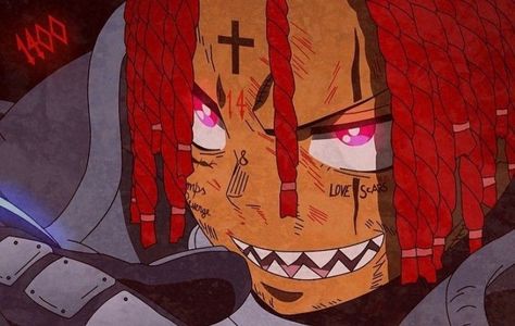 miss the rage | Anime rapper, Anime wall art, Rapper art Fire Force Art, Rage Anime, Trippie Red, Anime Rapper, Rapper Art, Anime Wall, Fire Force, Anime Wall Art, Wall Art