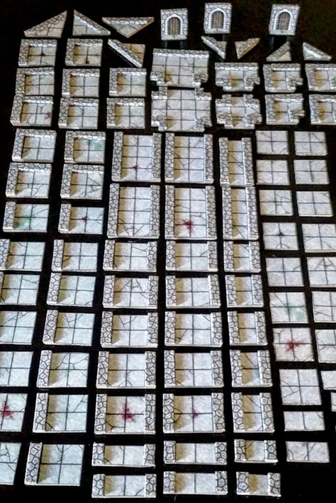 Dnd Dungeon Tiles, Dungeon Tiles Diy, Dnd Scenery Diy, Dungeons And Dragons Terrain, Dnd Tiles, Dungeons And Dragons Diy, Dnd Diy, Dnd Terrain, Dnd Crafts