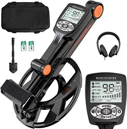 SUNPOW Foldable Metal Detector for Adults, Professional Waterproof Adjustable High Accuracy Folding Metal Detectors with LCD Display,DSP Chip, 11" Coil, 5 Mode,Lightweight Collapsible for Easy Travel Used Metal Detectors, Metal Detector Reviews, Metal Targets, Arduino Projects Diy, Gold Detector, Metal Detectors, Arduino Projects, Metal Detector, Easy Travel