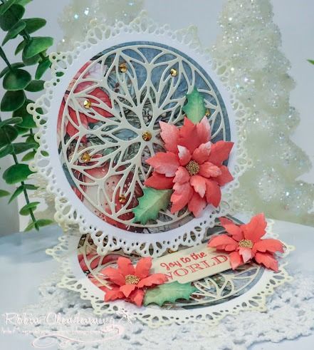 InkMagination: Elizabeth Craft Designs Round Easel Card Poinsettia Cards, Elizabeth Craft Designs, Elizabeth Craft, Shaped Cards, Easel Cards, Foam Flowers, Crafts Christmas, Christmas Chocolate, Heartfelt Creations