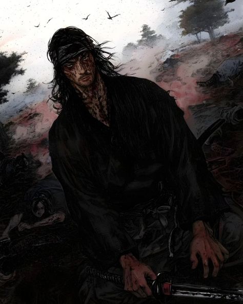 Vagabond || CTTO: Hawta Mahmood Miyamoto Musashi Art, Ichigo Kurosaki Wallpaper, Takehiko Inoue, Vagabond Manga, Colored Manga, Miyamoto Musashi, Samurai Art, Scary Movies, Manga Drawing