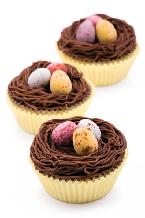 Nest Cupcakes, Spring Cupcakes, Easter Baking, Easter Cupcakes, Easter Dinner, Cupcake Cake, Easter Dessert, Fun Cupcakes, Easter Cakes