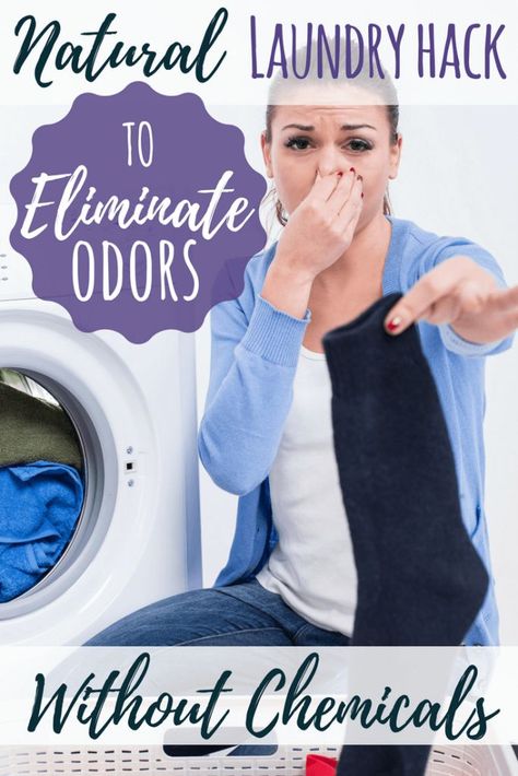 Smelly Laundry, Remove Odor From Clothes, Smelly Clothes, Laundry Soap Homemade, Natural Cleaning Recipes, Homemade Laundry Detergent, Natural Detergent, Natural Laundry, Diy Laundry