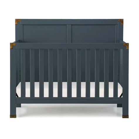 Isabelle & Max™ Delafuente 4-in-1 Convertible Crib & Reviews | Wayfair Sophisticated Nursery, Kids Products, Adjustable Mattress, Convertible Crib, Panel Headboard, Full Size Bed, Boho Chic Furniture, Crib Mattress, Baby Furniture