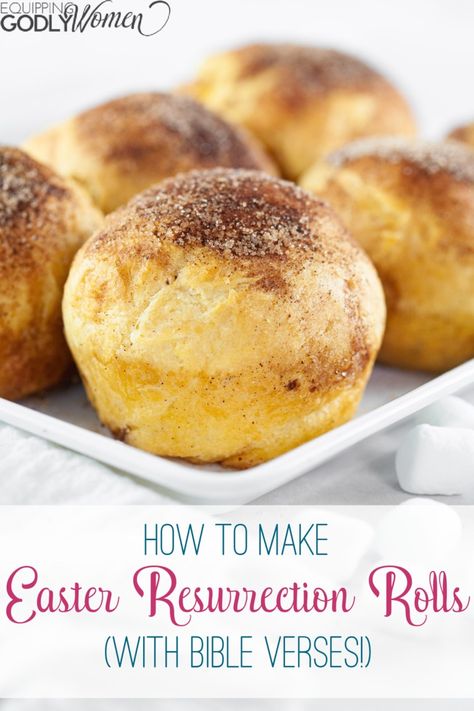 Resurrection Rolls Recipe: A Yummy Easter Treat Reserection Rolls, Resurection Rolls, Resurrection Buns, Resurrection Rolls Recipe, Easter Rolls, Resurrection Rolls, Biblical Advice, Easter Resurrection, Christian Homemaking