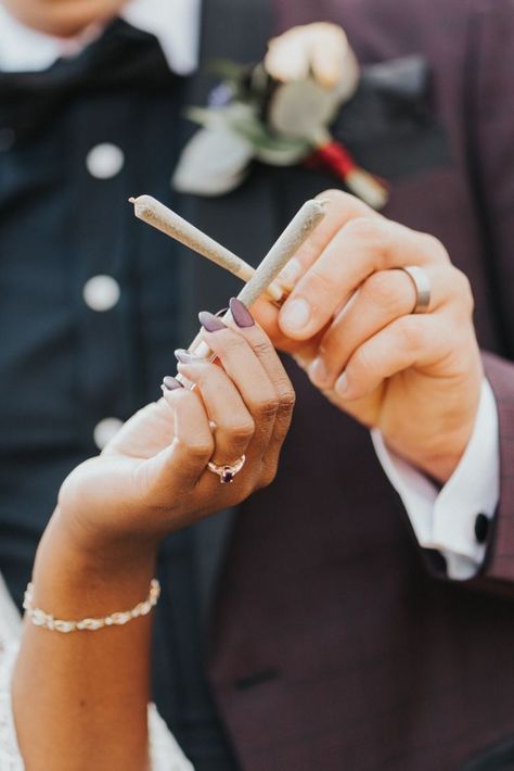 Get higher in colorado rocky mountains on your wedding day. Why not roll one up and puff puff pass to your friends and family on your wedding day? Elope in colorado. Couple Posts, Puff Puff Pass, Gamer Wedding, Dark Wedding Theme, Relationship Talk, Wedding After Party, Puff Puff, Hippie Wedding, Goth Wedding