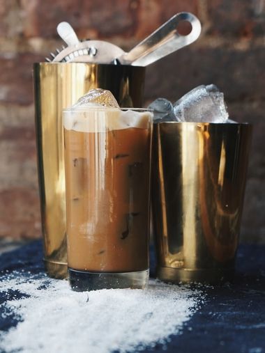 Sea Salt Shakerato Recipe | SAVEUR Shaken Coffee, Bean Pasta Recipes, Comfort Pasta, Fruit Appetizers, Vietnamese Iced Coffee, Coffee Supplies, Brunch Drinks, Vietnamese Coffee, Ice Milk