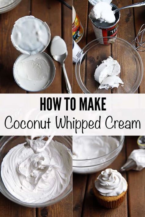 Healthy Whipped Cream, Fluffy Frosting Recipes, Desserts Vegan, Coconut Whipped Cream, Paleo Dessert, Frosting Recipes, Healthy Nutrition, Free Desserts, Dairy Free Recipes