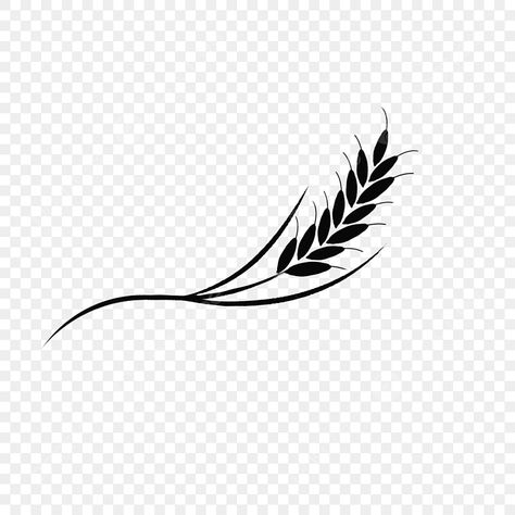 Wheat Svg File Free, Wheat Sketch, Wheat Drawing, Tattoo Transparent, Prairie Dust, Wheat Tattoo, Wheat Vector, Wheat Logo, Velika Noč