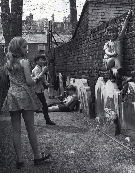 Kensington, London, 1960s by Dorothy Bohm. 1960s England, 1960s London, London Kids, Photographers Gallery, London History, Swinging Sixties, Children Playing, Street Kids, London Town